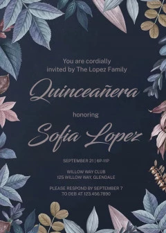 Quinceañera Invitations