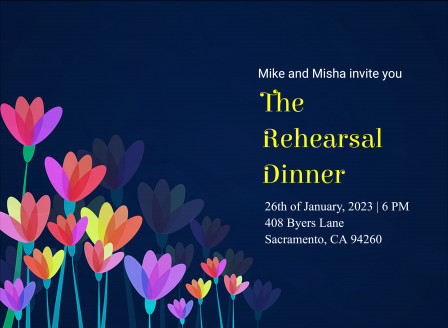 Rehearsal Dinner Invitation